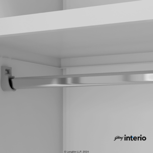 Godrej Interio Neolite 2 Door Steel Almirah (Bluejay) Hanger Rod