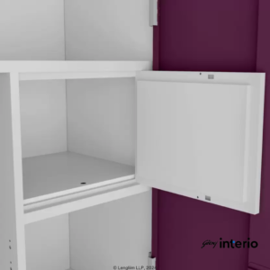 Godrej Interio Neolite 3 Door Steel Almirah (Mulberry) Locker