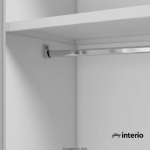 Godrej Interio Neolite 3 Door Steel Almirah (Mulberry) Hanger Rod