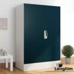 Godrej Interio Slimline Minor Almirah 2 Shelves (Pacific Blue) Front View