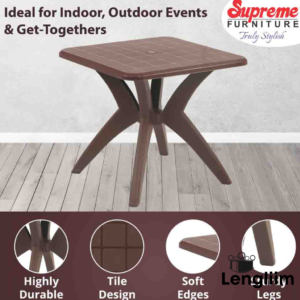 Supreme Dinner Table (Globus Brown) 5