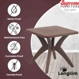 Supreme Dinner Table (Globus Brown) 6