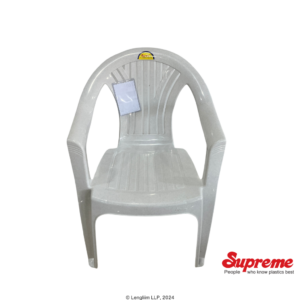 Supreme Furniture Force Plastic Chair (Marble Grey) Front Top View