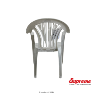 Supreme Furniture Force Plastic Chair (Marble Grey) Back View