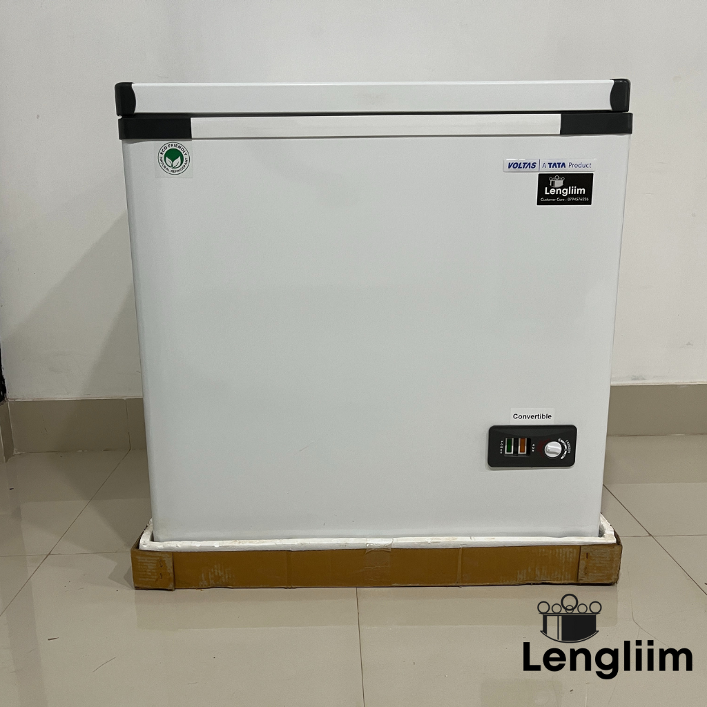 Voltas 150 Liters Hard Top Freezer (Convertible, CF HT 150 SD A Con Gry) Front View