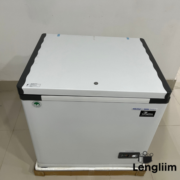 Voltas 150 Liters Hard Top Freezer (Convertible, CF HT 150 SD A Con Gry) Front Top View