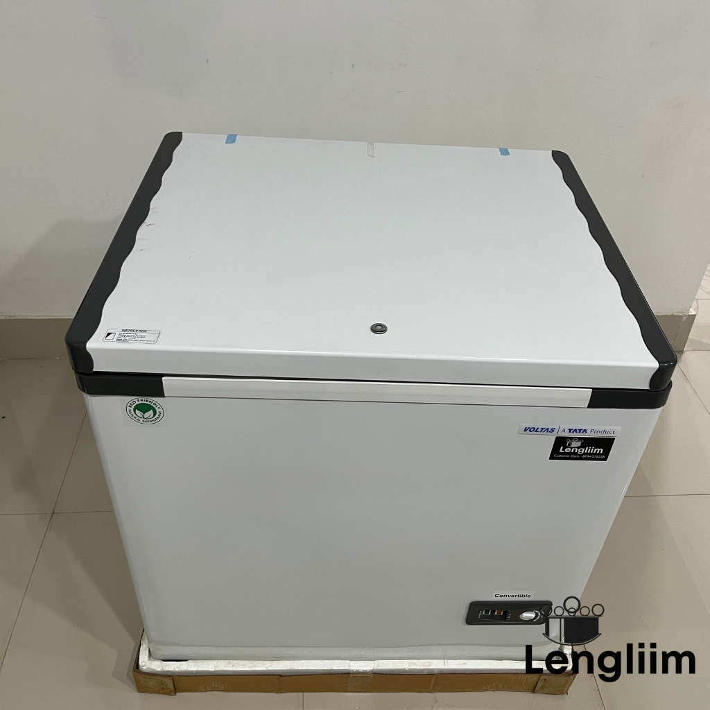 Voltas 150 Liters Hard Top Freezer (Convertible, CF HT 150 SD A Con Gry) Front Top View
