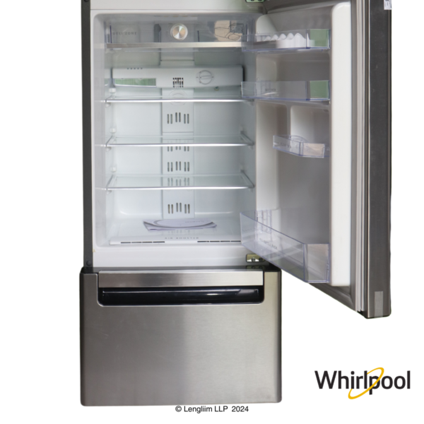 Whirlpool 210 Liters Triple Door Fridge (Alpha Steel, 20807) Fridge Bottom View