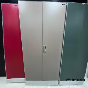 Godrej Interio Slimline 2 Door Almirah (4 Shelves, Textured Portabella) Front View