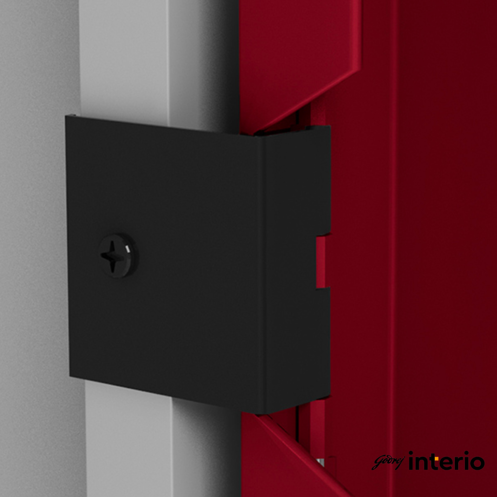Godrej Interio Slimline 2 Door Almirah (Locker, Textured Ceremi Red) Door Hinge