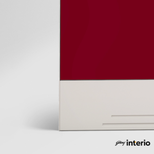 Godrej Interio Slimline 2 Door Almirah (Locker, Textured Ceremi Red) Bottom Skirting