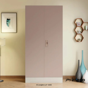 Godrej Interio Slimline 2 Door Almirah (Locker, Textured Portabella) - Image 1
