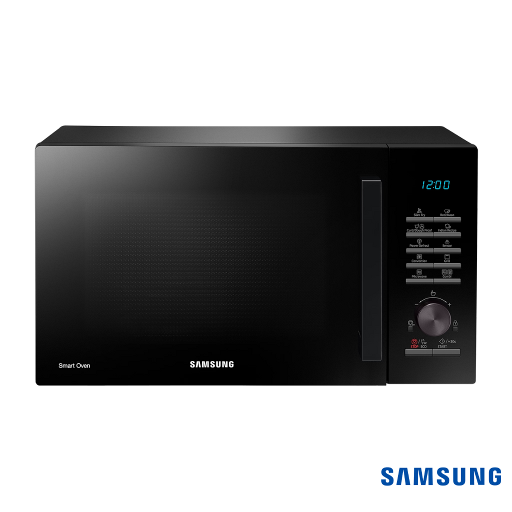 Samsung 28 Liters SlimFry™ Moisture Sensor Convection Microwave Oven (Black, MC28A5145VK) Front View