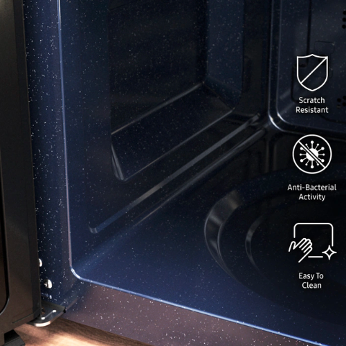 Samsung 28 Liters SlimFry™ Moisture Sensor Convection Microwave Oven (Black, MC28A5145VK) CERAMIC INSIDE™