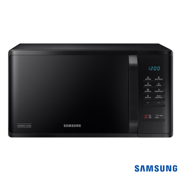 Samsung 23 Liters Solo Microwave Oven (Black, MS23A3513AK) Front View