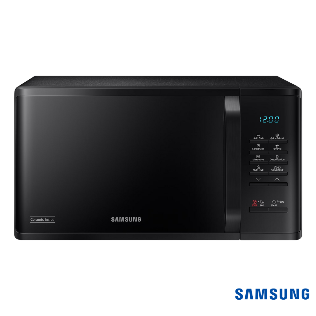 Samsung 23 Liters Solo Microwave Oven (Black, MS23A3513AK) Front View