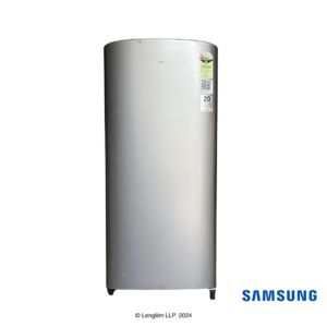 Samsung 183 Liters 1 Star Single Door Fridge (Gray Silver, RR19C20CZGS) Front View