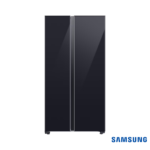 Samsung 653L BESPOKE Convertible Side by Side Fridge (Glam Deep Charcoal, RS76CB811333) Front View