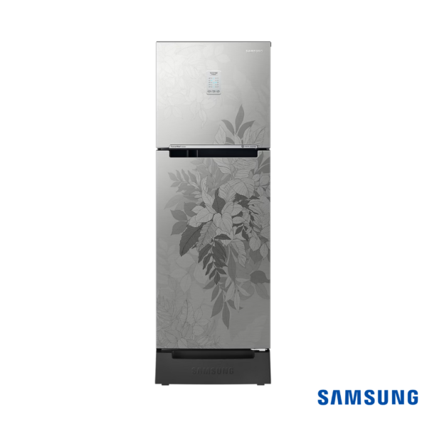 Samsung 236 Liters Base Stand Drawer Double Door Fridge (Bouquet Silver, RT28C3832QB) Front View