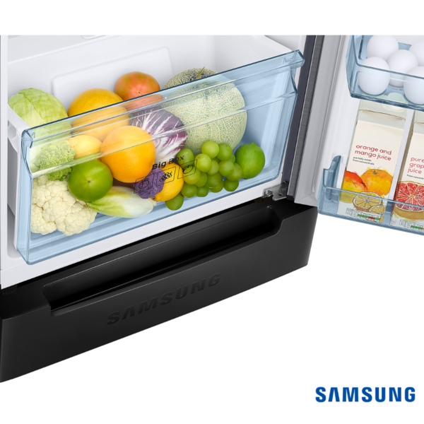 Samsung 236 Liters Base Stand Drawer Double Door Fridge (Bouquet Silver, RT28C3832QB) Vegetable Box View