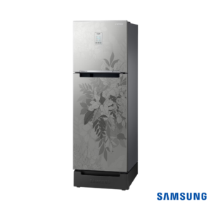 Samsung 236 Liters Base Stand Drawer Double Door Fridge (Bouquet Silver, RT28C3832QB) Front Angle View 1