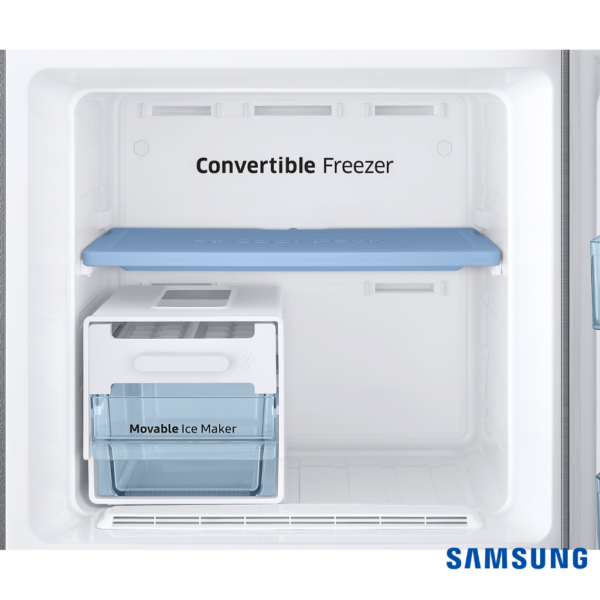 Samsung 236 Liters Base Stand Drawer Double Door Fridge (Bouquet Silver, RT28C3832QB) Convertible Freezer