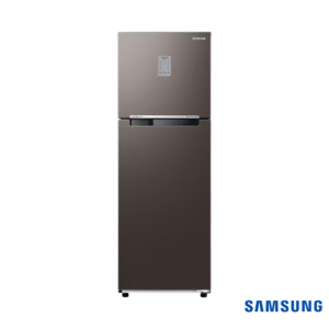 Samsung 236 Liters BESPOKE Converitble Double Door Fridge (Cotta Steel Charcoal, RT28CB732C2) Front View