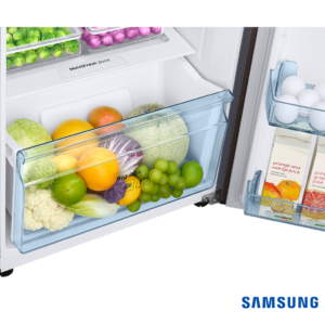 Samsung 236 Liters BESPOKE Converitble Double Door Fridge (Cotta Steel Charcoal, RT28CB732C2) Vegetable Box View