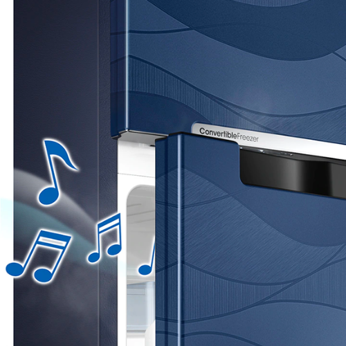 Samsung 236 Liters BESPOKE Converitble Double Door Fridge (Cotta Steel Charcoal, RT28CB732C2) Door Alarm