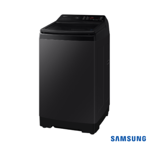 Samsung 10 Kg Top Load Fully Automatic Washing Machine (Black Caviar, WA10BG4546BVTL) Front Angle View