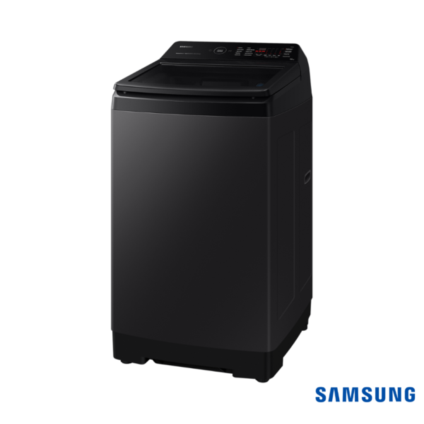 Samsung 10 Kg Top Load Fully Automatic Washing Machine (Black Caviar, WA10BG4546BVTL) Front Angle View