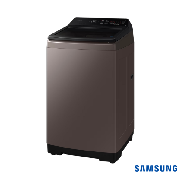 Samsung 8 Kg Ecobubble™ Top Load Fully Automatic Washing Machine with Wi-Fi Connectivity (Rose Brown, WA80BG4546BR) Front Angle View