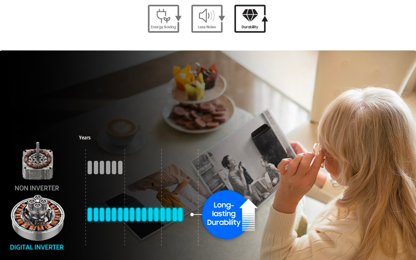 Samsung 8 Kg Ecobubble™ Top Load Fully Automatic Washing Machine with Wi-Fi Connectivity (Rose Brown, WA80BG4546BR) Digital Inverter™ Technology 2