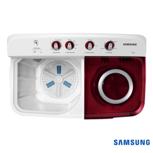 Samsung 9.5 Kg Semi Automatic Washing Machine (Wine Red, WT95A4200RR) Top View