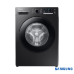 Samsung 8.0 kg EcoBubble™ Front Loading Automatic Washing Machine (Black, WW80TA046AB1) Front View