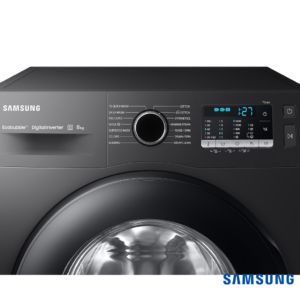 Samsung 8.0 kg EcoBubble™ Front Loading Automatic Washing Machine (Black, WW80TA046AB1) Control Panel View