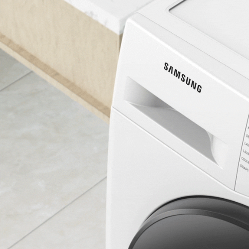 Samsung 8.0 kg EcoBubble™ Front Loading Automatic Washing Machine (Black, WW80TA046AB1) StayClean Drawer