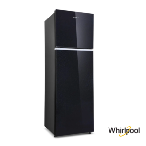 Whirlpool 235 Liters 2 Star Intellifresh Glass Finish Double Door Fridge (Crystal Black, 21671) - Image 3