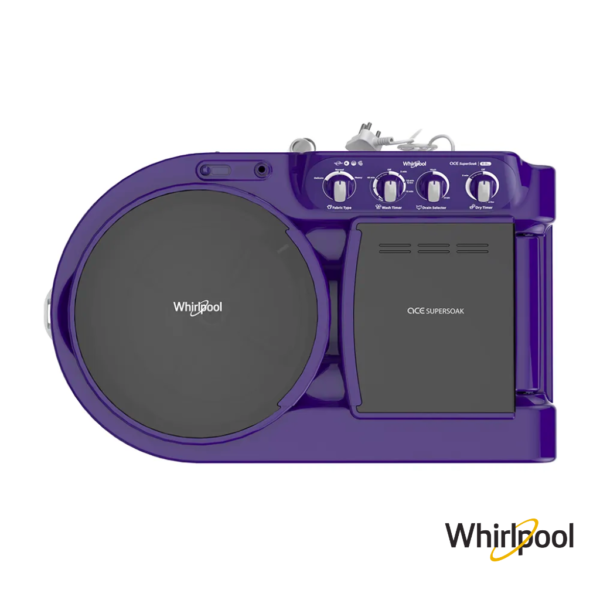 Whirlpool 8 Kg Ace Super Soak Semi Automatic Washing Machine (Coral Purple, 30276) Top View