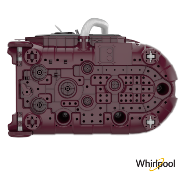 Whirlpool 8.5 Kg Ace Turbo Dry Semi Automatic Washing Machine (Wine Dazzle, 30309) Bottom View