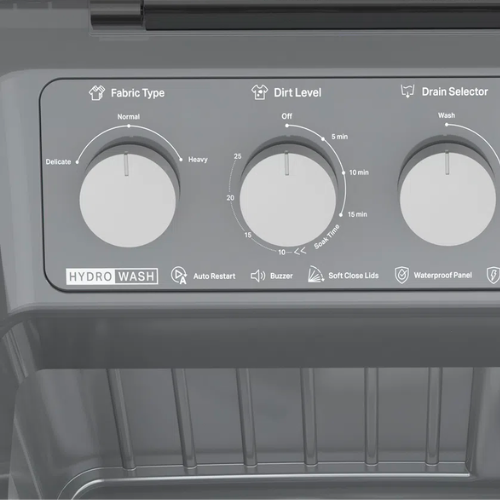 Whirlpool 9 Kg Hydrowash Elite Semi Automatic Washing Machine (Midnight Grey, 30312) Auto Restart
