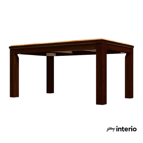 Godrej Interio Swish 6 Seater Dining Table (Wood Mahogany) Bottom View