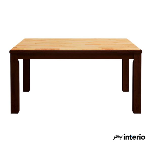 Godrej Interio Swish 6 Seater Dining Table (Wood Mahogany) Side View 3