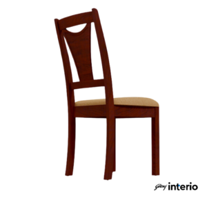 Godrej Interio Swish Dining Chair (Mahogony) Front Angle View