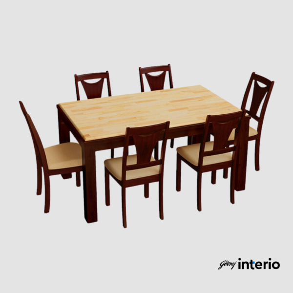 Godrej Interio Swish Dining Chair (Mahogony) Swish Set Image