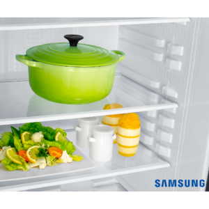 Samsung 223 Liters 3 Star Single Door Fridge with Base Stand Drawer (Camellia Purple, RR24C2823CR) Toughened Shelf