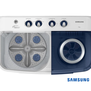 Samsung 7 Kg Semi Automatic Washing Machine (Blue, WT70C3200LL) Top Angle View