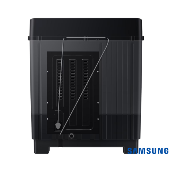 Samsung 9 Kg Semi Automatic Washing Machine (Toughened Glass Lid, WT90B3560RB) Back View