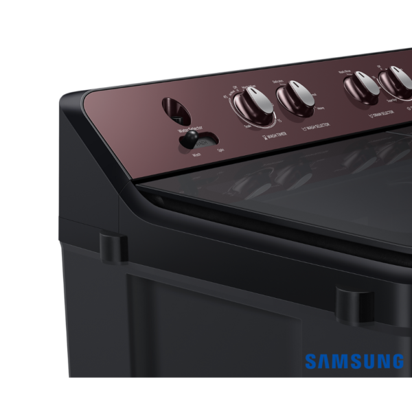 Samsung 9 Kg Semi Automatic Washing Machine (Toughened Glass Lid, WT90B3560RB) Top Panel View