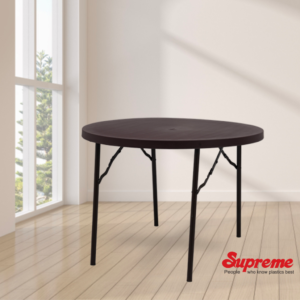 Supreme Furniture Disc Table (Globus Brown) Front View 1